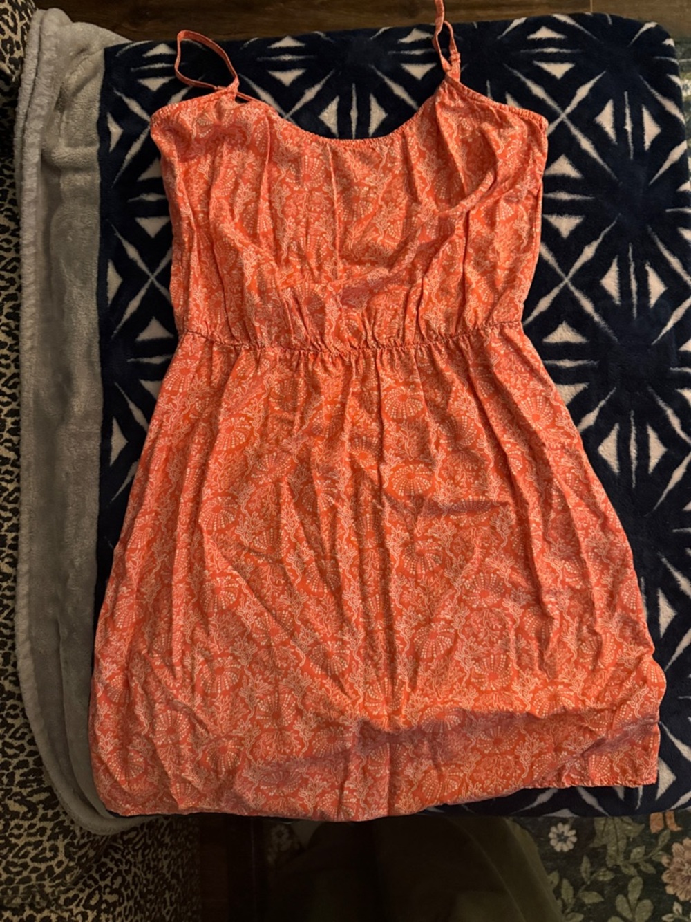 coral reef ocean knit dress